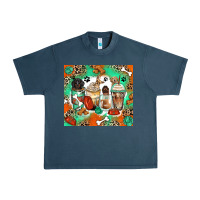 Midnight Navy dog coffee cups Urban Heavy Tee - Zillion Design Studio