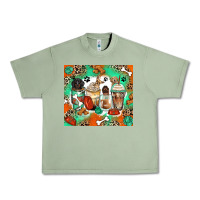 Oil Green dog coffee cups Urban Heavy Tee - Zillion Design Studio