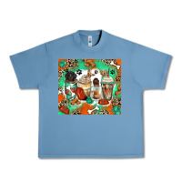 Pebble Blue dog coffee cups Urban Heavy Tee - Zillion Design Studio