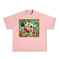 Salmon dog coffee cups Urban Heavy Tee - Zillion Design Studio