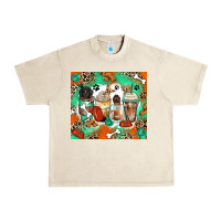Sandshell dog coffee cups Urban Heavy Tee - Zillion Design Studio