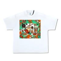 White dog coffee cups Urban Heavy Tee - Zillion Design Studio
