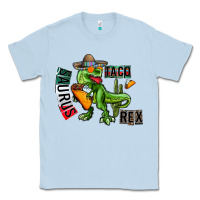 Dusty Blue taco saurus rex Classic Tee - CowhideDigitalArt
