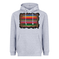 Heather Grey serape background Heavyweight Hoodie - BarkalooDesign