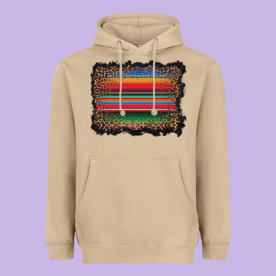Serape Background Heavyweight Hoodie Designed By Barkaloodesign