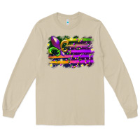 Mushroom mardi gras flag Long Sleeve Tee - RacoonDesign