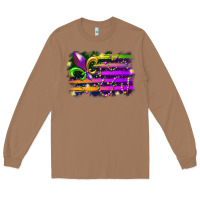 Toasted Coconut mardi gras flag Long Sleeve Tee - RacoonDesign