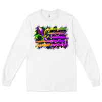 White mardi gras flag Long Sleeve Tee - RacoonDesign