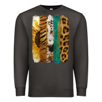 Smoke Leopard Sunflower Brush Strokes Premium Sweatshirt - Jasminsmagicworld