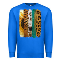 True Royal Leopard Sunflower Brush Strokes Premium Sweatshirt - Jasminsmagicworld