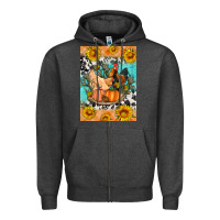 Charcoal Heather fall coop animals Zipper Hoodie - Artiststas