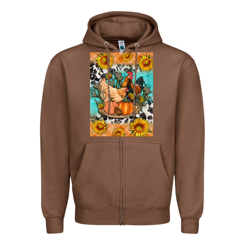 Fall Coop Animals Zipper Hoodie by Artiststas | Teevron