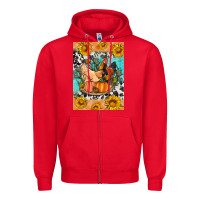 Red fall coop animals Zipper Hoodie - Artiststas