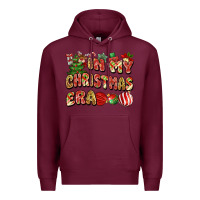 Burgundy in my christmas era Premium Hoodie - MaliasSmallBusiness