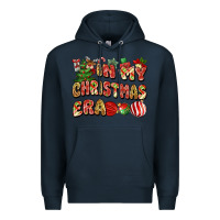 Navy in my christmas era Premium Hoodie - MaliasSmallBusiness