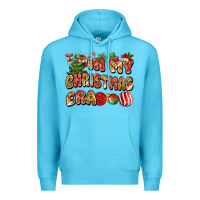 Ocean Blue in my christmas era Premium Hoodie - MaliasSmallBusiness