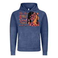Vintage Denim She has fire in her soul afro woman Vintage Hoodie - RanaPortraitStore