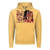 Vintage Mustard She has fire in her soul afro woman Vintage Hoodie - RanaPortraitStore