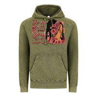 Vintage Olive She has fire in her soul afro woman Vintage Hoodie - RanaPortraitStore