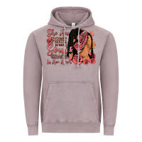 Vintage Zinc She has fire in her soul afro woman Vintage Hoodie - RanaPortraitStore