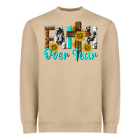 Mushroom faith over fear Heavyweight Sweatshirt - texasbilliewilder