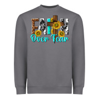 Storm faith over fear Heavyweight Sweatshirt - texasbilliewilder