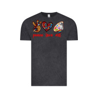 Vintage Black peace love art Vintage Tee - texasbilliewilder
