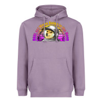 Lavender doge coin hodl on we're going to the moon retro sunset Heavyweight Hoodie - Jasminsmagicworld