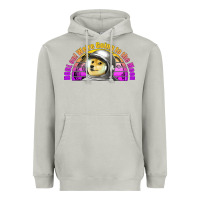 Moon Dust doge coin hodl on we're going to the moon retro sunset Heavyweight Hoodie - Jasminsmagicworld