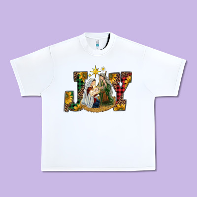Joy Holy Family Urban Heavy Tee Designed By Ranaportraitstore