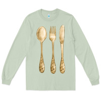 Matcha spoon fork knife fa element Long Sleeve Tee - FaDigitalArtStudio