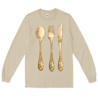 Mushroom spoon fork knife fa element Long Sleeve Tee - FaDigitalArtStudio