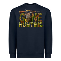 Navy gone hunting western Heavyweight Sweatshirt - texasbilliewilder