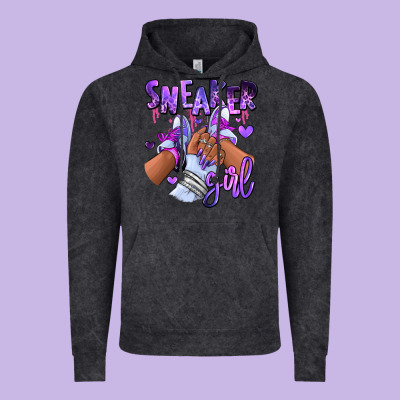 Vintage Hoodie Purple galaxy sneaker girl
