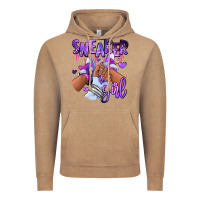 Vintage Coffee Purple galaxy sneaker girl Vintage Hoodie - RanaPortraitStore