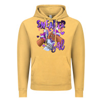 Vintage Mustard Purple galaxy sneaker girl Vintage Hoodie - RanaPortraitStore