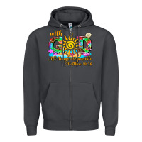 Smoke with god all things are possible summer Zipper Hoodie - AdoDesignShop
