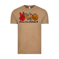 Vintage Coffee peace love basketball Vintage Tee - Zillion Design Studio