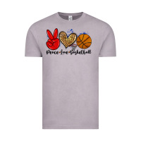 Vintage Zinc peace love basketball Vintage Tee - Zillion Design Studio