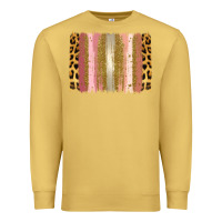 Antique Gold XOXO Brushstrokes Valentines Day Premium Sweatshirt - Jasminsmagicworld