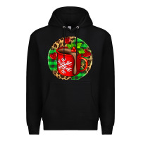 Black christmas hot chocolate and candies Premium Hoodie - AdoDesignShop