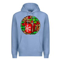 Colony Blue christmas hot chocolate and candies Premium Hoodie - AdoDesignShop