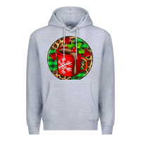 Heather Grey christmas hot chocolate and candies Premium Hoodie - AdoDesignShop
