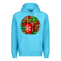 Ocean Blue christmas hot chocolate and candies Premium Hoodie - AdoDesignShop