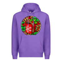 Purple christmas hot chocolate and candies Premium Hoodie - AdoDesignShop