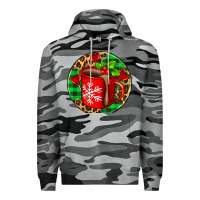 Slate Camo christmas hot chocolate and candies Premium Hoodie - AdoDesignShop