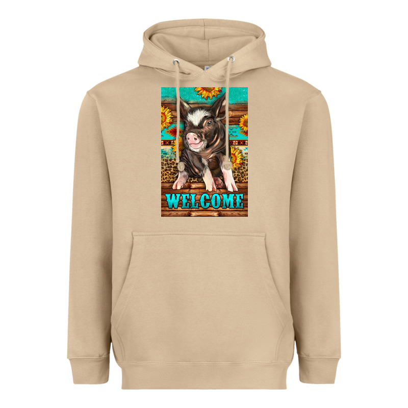 Western Pig Garden Heavyweight Hoodie by LillyAllenDesigns | Teevron