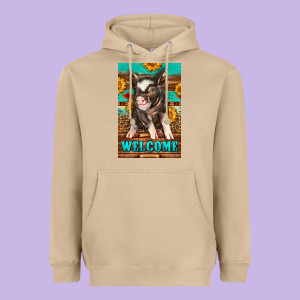Western Pig Garden Heavyweight Hoodie Designed By Lillyallendesigns