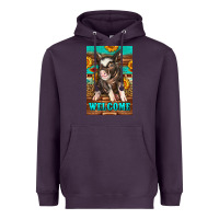 Plum western pig garden Heavyweight Hoodie - LillyAllenDesigns