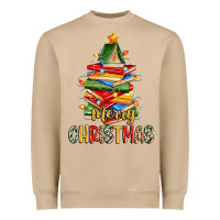 Mushroom book christmas tree merry christmas Heavyweight Sweatshirt - Zillion Design Studio
